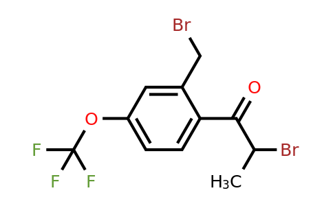 1806539-70-7 | 2-Bromo-1-(2-(bromomethyl)-4-(trifluoromethoxy)phenyl)propan-1-one