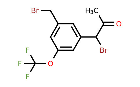 1806540-19-1 | 1-Bromo-1-(3-(bromomethyl)-5-(trifluoromethoxy)phenyl)propan-2-one