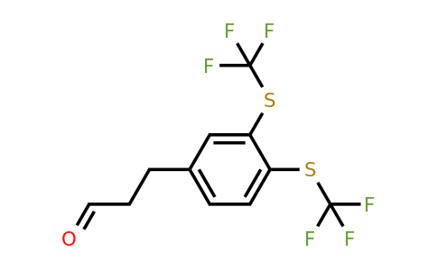 1806541-61-6 | (3,4-Bis(trifluoromethylthio)phenyl)propanal