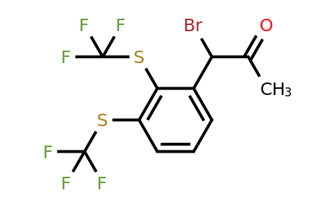 1806541-75-2 | 1-(2,3-Bis(trifluoromethylthio)phenyl)-1-bromopropan-2-one