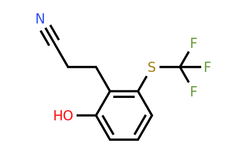 1806542-07-3 | 3-(2-Hydroxy-6-(trifluoromethylthio)phenyl)propanenitrile