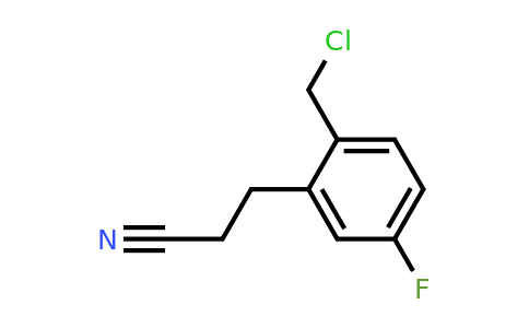 1806544-06-8 | 2-(Chloromethyl)-5-fluorophenylpropanenitrile