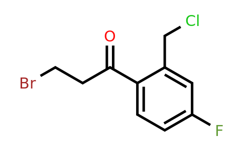 1806544-22-8 | 3-Bromo-1-(2-(chloromethyl)-4-fluorophenyl)propan-1-one
