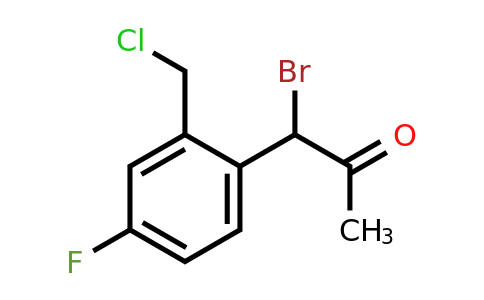 1806544-36-4 | 1-Bromo-1-(2-(chloromethyl)-4-fluorophenyl)propan-2-one