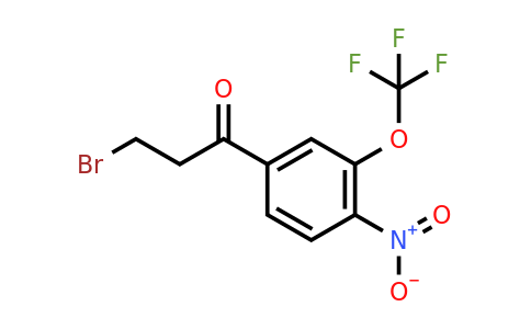 1806545-99-2 | 3-Bromo-1-(4-nitro-3-(trifluoromethoxy)phenyl)propan-1-one