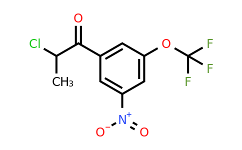 1806546-04-2 | 2-Chloro-1-(3-nitro-5-(trifluoromethoxy)phenyl)propan-1-one