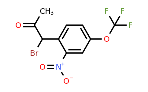 1806546-25-7 | 1-Bromo-1-(2-nitro-4-(trifluoromethoxy)phenyl)propan-2-one