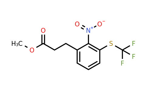 1806547-01-2 | Methyl 3-(2-nitro-3-(trifluoromethylthio)phenyl)propanoate