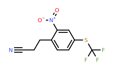 1806547-05-6 | 3-(2-Nitro-4-(trifluoromethylthio)phenyl)propanenitrile