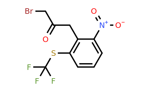 1806547-13-6 | 1-Bromo-3-(2-nitro-6-(trifluoromethylthio)phenyl)propan-2-one