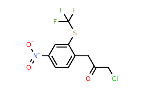 1806547-22-7 | 1-Chloro-3-(4-nitro-2-(trifluoromethylthio)phenyl)propan-2-one