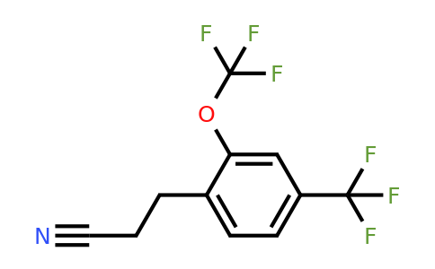 1806547-86-3 | 3-(2-(Trifluoromethoxy)-4-(trifluoromethyl)phenyl)propanenitrile