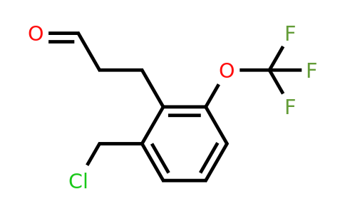 1806548-14-0 | 3-(2-(Chloromethyl)-6-(trifluoromethoxy)phenyl)propanal