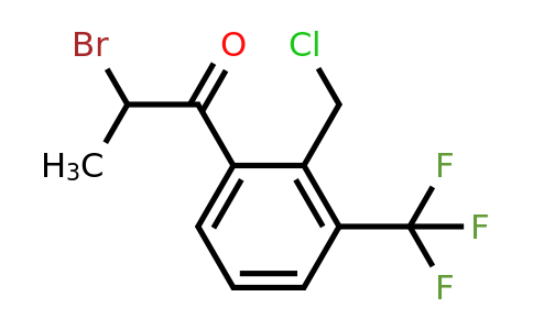1806548-37-7 | 2-Bromo-1-(2-(chloromethyl)-3-(trifluoromethyl)phenyl)propan-1-one