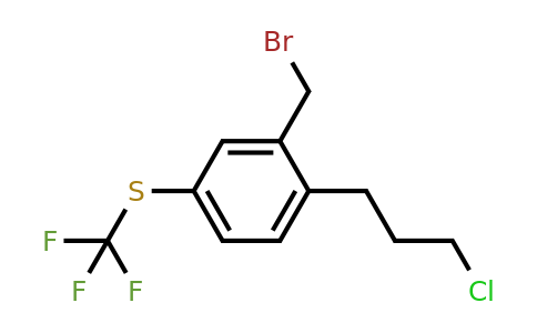 1806548-70-8 | 2-(3-Chloropropyl)-5-(trifluoromethylthio)benzylbromide