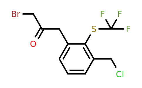 1806549-09-6 | 1-Bromo-3-(3-(chloromethyl)-2-(trifluoromethylthio)phenyl)propan-2-one