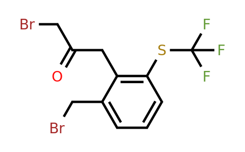1806549-10-9 | 1-Bromo-3-(2-(bromomethyl)-6-(trifluoromethylthio)phenyl)propan-2-one