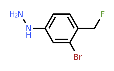 1806550-23-1 | 1-(3-Bromo-4-(fluoromethyl)phenyl)hydrazine