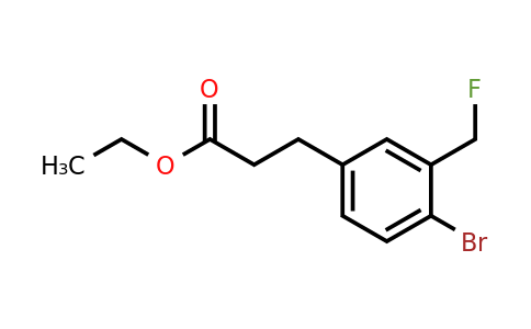 1806550-31-1 | Ethyl 3-(4-bromo-3-(fluoromethyl)phenyl)propanoate