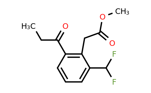 1806550-33-3 | Methyl 2-(difluoromethyl)-6-propionylphenylacetate