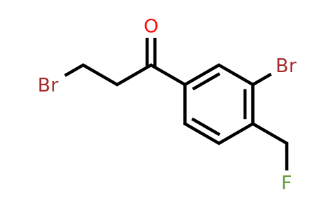1806550-43-5 | 3-Bromo-1-(3-bromo-4-(fluoromethyl)phenyl)propan-1-one
