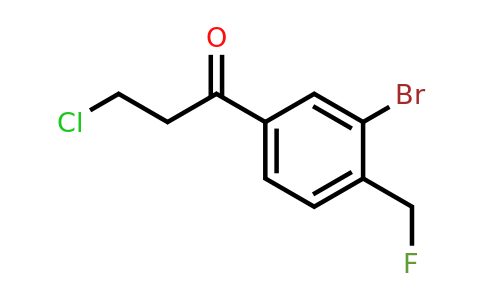 1806550-55-9 | 1-(3-Bromo-4-(fluoromethyl)phenyl)-3-chloropropan-1-one