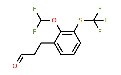 1806550-86-6 | 3-(2-(Difluoromethoxy)-3-(trifluoromethylthio)phenyl)propanal