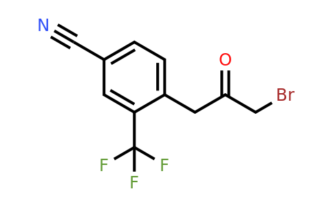 1806551-23-4 | 4-(3-Bromo-2-oxopropyl)-3-(trifluoromethyl)benzonitrile