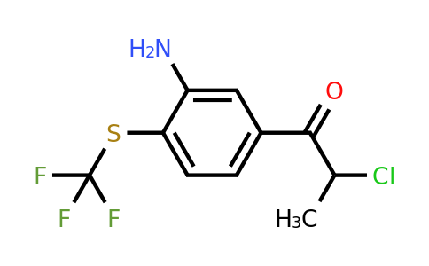 1806551-56-3 | 1-(3-Amino-4-(trifluoromethylthio)phenyl)-2-chloropropan-1-one