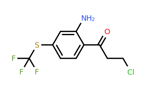 1806551-75-6 | 1-(2-Amino-4-(trifluoromethylthio)phenyl)-3-chloropropan-1-one
