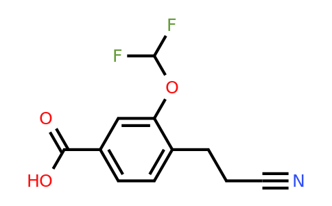 1806551-76-7 | 4-(2-Cyanoethyl)-3-(difluoromethoxy)benzoic acid
