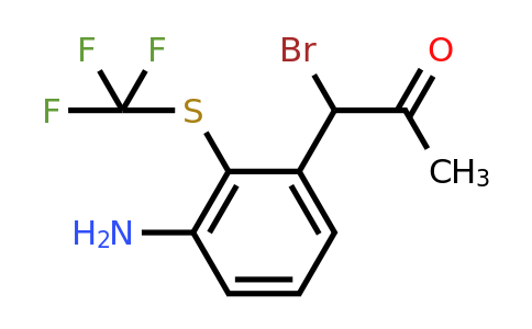 1806551-94-9 | 1-(3-Amino-2-(trifluoromethylthio)phenyl)-1-bromopropan-2-one