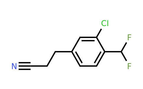 1806552-65-7 | 3-(3-Chloro-4-(difluoromethyl)phenyl)propanenitrile