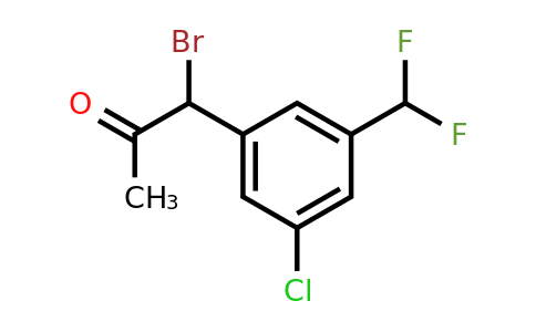 1806552-86-2 | 1-Bromo-1-(3-chloro-5-(difluoromethyl)phenyl)propan-2-one