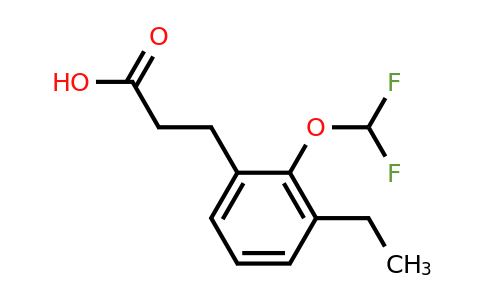 1806553-56-9 | 2-(Difluoromethoxy)-3-ethylphenylpropanoic acid