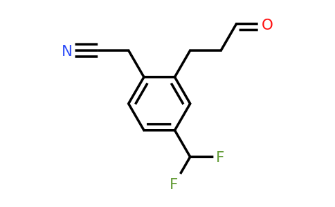 1806553-67-2 | 4-(Difluoromethyl)-2-(3-oxopropyl)phenylacetonitrile