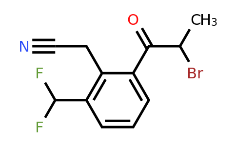 1806553-77-4 | 2-(2-Bromopropanoyl)-6-(difluoromethyl)phenylacetonitrile