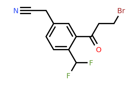 1806553-88-7 | 3-(3-Bromopropanoyl)-4-(difluoromethyl)phenylacetonitrile