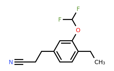 1806553-95-6 | 3-(Difluoromethoxy)-4-ethylphenylpropanenitrile