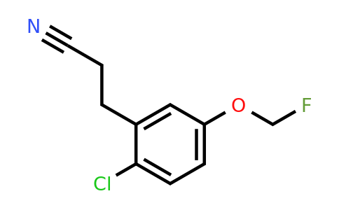 1806554-16-4 | 3-(2-Chloro-5-(fluoromethoxy)phenyl)propanenitrile