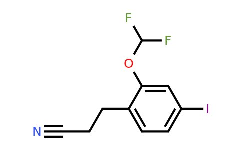 1806554-31-3 | 2-(Difluoromethoxy)-4-iodophenylpropanenitrile