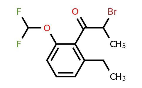 1806554-37-9 | 2-Bromo-1-(2-(difluoromethoxy)-6-ethylphenyl)propan-1-one