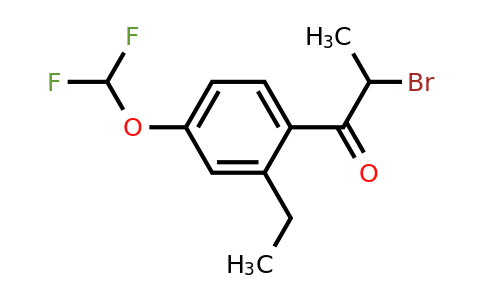 1806554-49-3 | 2-Bromo-1-(4-(difluoromethoxy)-2-ethylphenyl)propan-1-one