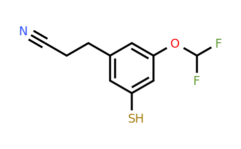 1806554-50-6 | 3-(Difluoromethoxy)-5-mercaptophenylpropanenitrile