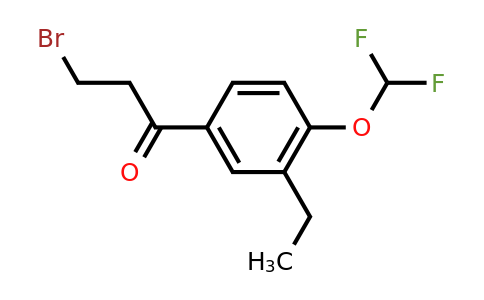 1806554-60-8 | 3-Bromo-1-(4-(difluoromethoxy)-3-ethylphenyl)propan-1-one