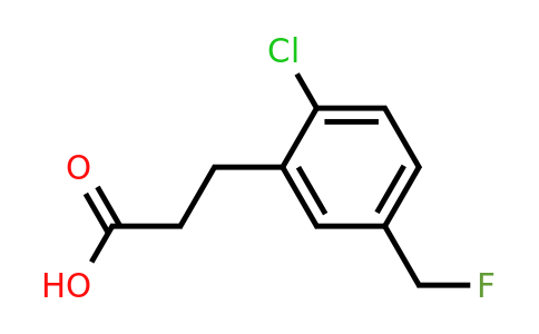 1806554-93-7 | 3-(2-Chloro-5-(fluoromethyl)phenyl)propanoic acid