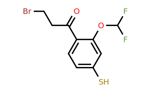 1806555-01-0 | 3-Bromo-1-(2-(difluoromethoxy)-4-mercaptophenyl)propan-1-one