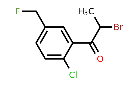 1806555-07-6 | 2-Bromo-1-(2-chloro-5-(fluoromethyl)phenyl)propan-1-one
