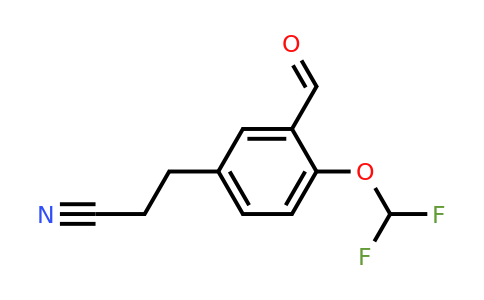 1806555-24-7 | 4-(Difluoromethoxy)-3-formylphenylpropanenitrile