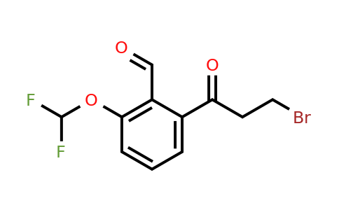 1806555-50-9 | 2-(3-Bromopropanoyl)-6-(difluoromethoxy)benzaldehyde